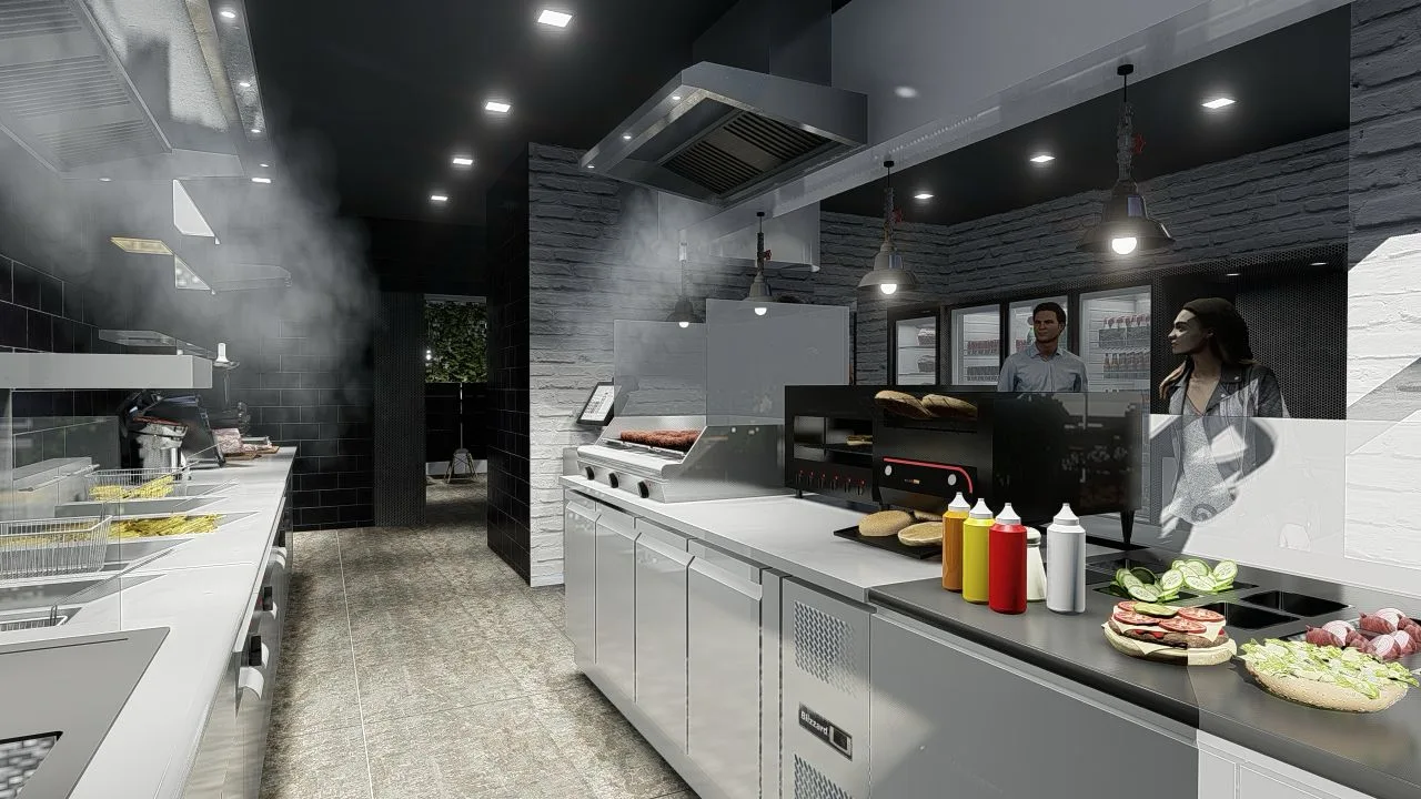 3D-Visualisierung und Planung (Black Burger)